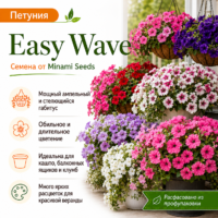 Петуния Изи Вэйв / Easy Wave ампельно-каскадная F1